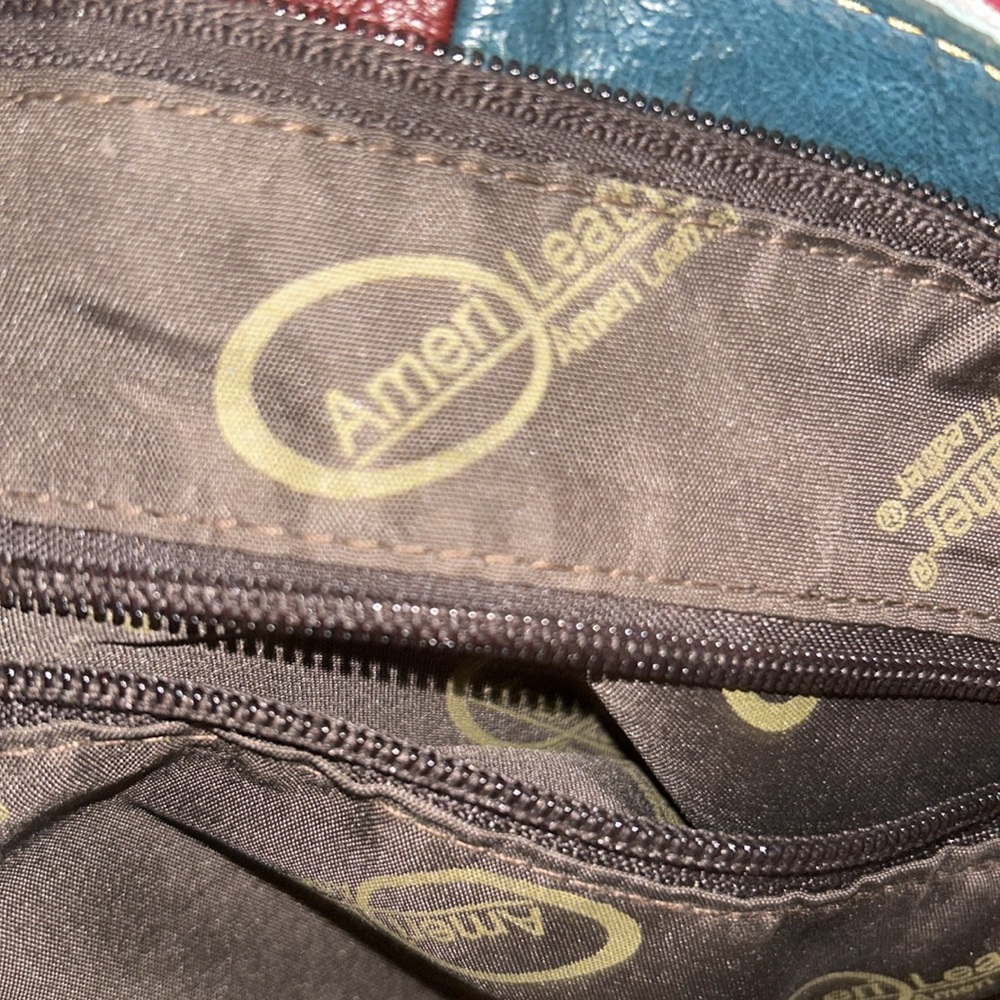 Gorgeous Multi Colored Ameri Leather Hobo Bag! - image 5